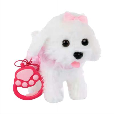 2026 New Upgrade Walking Barking Toy Dog, Plush Toy Puppy, Realistic Electronic Interactive Dog, Walking/Barking/Repeating/Tail Wagging, Stuffed Robot ToyDog for Kids