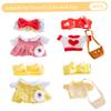 4 Set Clothes for Stuffed Animals Plush Stuffed Animal Clothes for Duck with Headbands, Skirts, Sweaters and Bags DIY Animal Accessories for Kids to Improve Hands-On Skills view 2