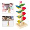 Ball Drop Toy Wooden Tree Colorful Leaf Tower Toy Children Ball Game Educational view 4