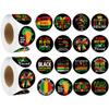 1000 PCS Black History Month Sticker Roll, Black Excellence Motivational Stickers with 16 Designs, Vinyl Decals for Classroom Rewards Party Favors Scrapbooking (500 Per Roll) view 1