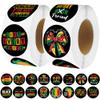 1000 PCS Black History Month Sticker Roll, Black Excellence Motivational Stickers with 16 Designs, Vinyl Decals for Classroom Rewards Party Favors Scrapbooking (500 Per Roll) view 2