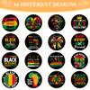 1000 PCS Black History Month Sticker Roll, Black Excellence Motivational Stickers with 16 Designs, Vinyl Decals for Classroom Rewards Party Favors Scrapbooking (500 Per Roll) view 4