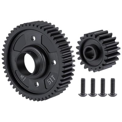 51T Steel Centre Differential Output Gear and 20T Input Gear Compatible with 1 6 XRT 1 5 8S Models Part for RC Vehicle Accessories