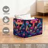 Potluxt Rectangular Nursery Baby Basket, Collapsible Kids Toy Clothes Storage Bin Organizer Gift Baskets for Bookshelf Playroom Bedroom Decor(2Pcs, Psychedelic Mushrooms) view 2