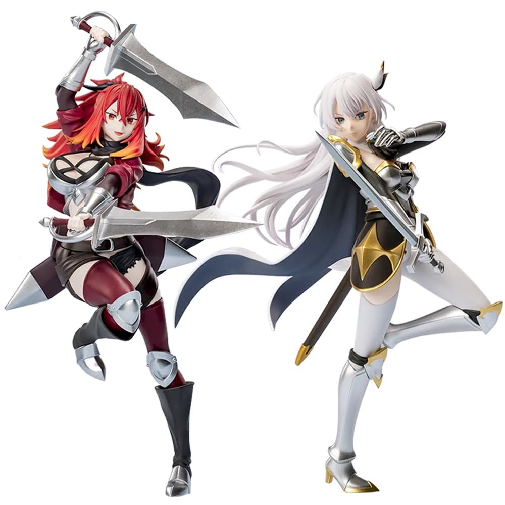 MABAIUDE Slena Lisandra and Allucia Citrus Figure Statue, 18cm Armor Style Girls Anime Figure Model Original Painting Figurine Desktop Decoration Collectible Gifts