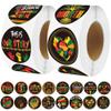 1000 PCS Black History Month Sticker Roll, African American Celebration Stickers with 16 Designs, Vinyl Decals for Party Favors Classroom Rewards Scrapbooking Laptops (500 Per Roll) view 2
