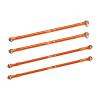 Aluminum 7075-T6 Alloy Upper Link Bar Set for Vanquish 1:10 H10 Optic Kit/Yokohama RTR/Sparco RTR Rock Crawler Upgrades - Orange view 1