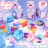 28 Pack Valentines Day Gifts for Kids with Galaxy Slime, Valentine Classroom Exchange Prizes, Slime Stress Relief Fidget Toys, Valentines Party Favors, School Prize Rewards view 2