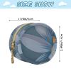 CuwrYet Pacifier Holder Clear Pacifier Case with Handle Storage Bag for Diaper Bag Stroller Travel 1.57 X 2.95 in Blue Petal Floral view 3