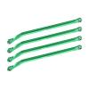 Aluminum 7075-T6 Alloy High-Clearance Lower Link Bar Set for Vanquish 1:10 H10 Optic Kit/Yokohama RTR/Sparco RTR Rock Crawler Upgrades - Green view 1