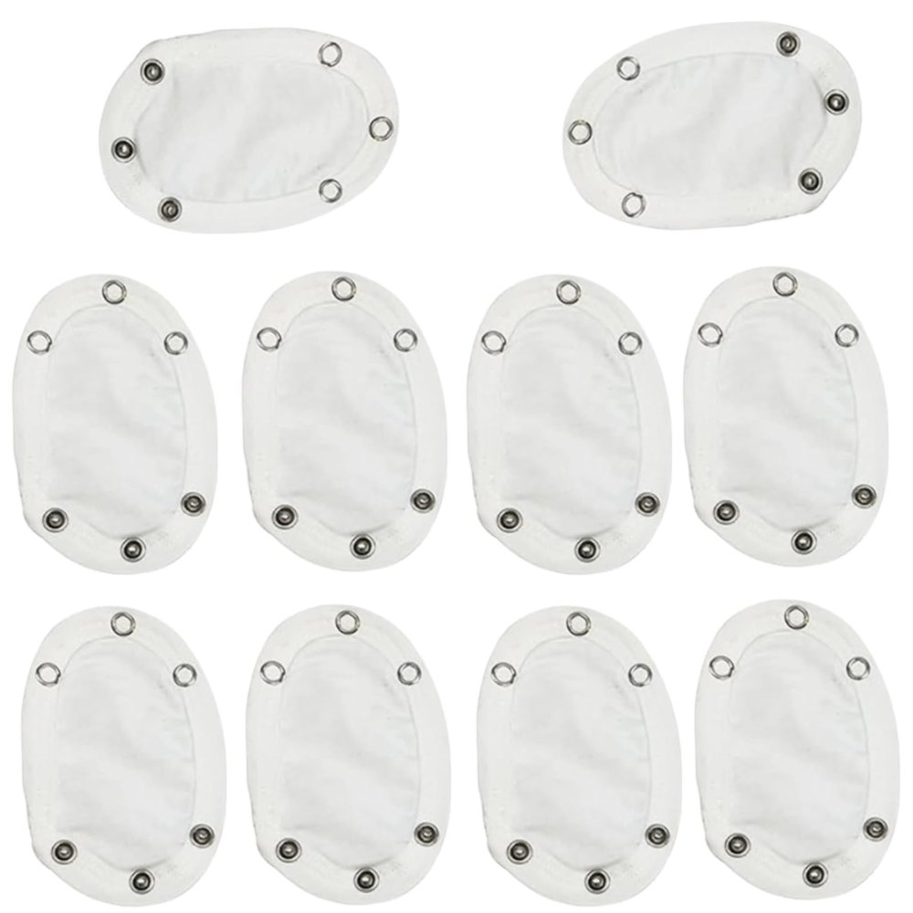 10Pcs Baby Jumpsuit Diaper Infant Romper Length Extender Bodysuit Snap Button Extended Diaper for Triangle Crotch Clothing
