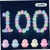 Gcroet 100pcs Mini Glow in The Dark Resin Animals, Mini Penguin Figurines for Miniature Landscapes, DIY Crafts, Fairy Gardens & Party Favors.. view 4