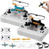 All-Ages Mini Drone with Easy Stunt Flights & 360 Tricks, Mini Drone Beginner-Friendly Stunt Flyer, Remote-Controlled Quadcopter with Altitude Hold, With LED Light (2pcs Black+ Blue) view 1