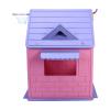 Indoor/Outdoor Playset with Basketball Hoop Dartboard Plastic Playhouse Outdoor Playhouse for 2-5 Years view 3