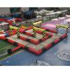 10x10m Giant Inflatable Race Track with Floor Go Kart Track Air Race Track Rc Mega Blow Up Arena 33x33ft with Blower view 3