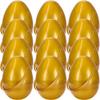 12 Pcs 6 Inch 8 Inch Jumbo Clear Easter Egg with Handles Large Transparent Easter Eggs Empty DIY Plastic Egg Fillable for Easter Hunt Supplies (Gold 8 Inch ) view 1
