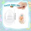 12 Pcs 6 Inch 8 Inch Jumbo Clear Easter Egg with Handles Large Transparent Easter Eggs Empty DIY Plastic Egg Fillable for Adult Kids Easter Hunt Supplies (Clear 6 Inch ) view 2