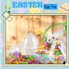 12 Pcs 6 Inch 8 Inch Jumbo Clear Easter Egg with Handles Large Transparent Easter Eggs Empty DIY Plastic Egg Fillable for Adult Kids Easter Hunt Supplies (Clear 6 Inch ) view 3