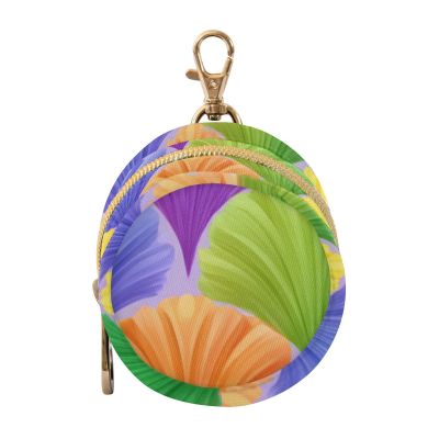 CuwrYet Pacifier Holder Clear Pacifier Case with Handle Storage Bag for Diaper Bag Stroller Travel 1.57 X 2.95 in Multicolor Geometric Fan-Shaped
