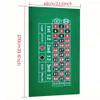 Ulxkmt Roulette Casino Felt Roulette Chip Cloth Roll-up Casino Gambling Mat Entertainment Board Game Cloth view 4