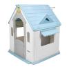 Indoor/Outdoor Playset with Basketball Hoop Dartboard Plastic Playhouse Outdoor Playhouse for 2-5 Years view 1