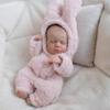 12 Inch Real Born Baby Doll Lifelike Sleeping Reborn Baby Dolls Full Vinyl Real Life Cute Babies Girl Pink Outfit Realistic Newborn Rebirth Toy with Feeding Accessories Gift Set for Kids Ages 3+ view 1