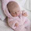 12 Inch Real Born Baby Doll Lifelike Sleeping Reborn Baby Dolls Full Vinyl Real Life Cute Babies Girl Pink Outfit Realistic Newborn Rebirth Toy with Feeding Accessories Gift Set for Kids Ages 3+ view 3