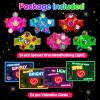 24PCS Light Up Fidget Spinning Bracelets Valentines Day Gifts for Kids School Classroom Funny Valentines Exchange Cards for Toddler Boy Girl Class Valentines Party Favors Treat Bag Stuffers Bulk Toys view 2