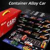 48 Pack Mini Pull-Back Cars with Garage, Alloy Race Car Toys Set with Fold-Out City Map view 2