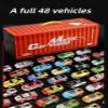 48 Pack Mini Pull-Back Cars with Garage, Alloy Race Car Toys Set with Fold-Out City Map view 3