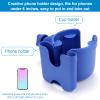 Accmor Stroller Cup Holder with Phone Holder, Bike Cup Holder, Universal Cup Holder for Uppababy Nuna Doona Strollers, 2-in-1 Cup Phone Holder for Stroller, Bike, Wheelchair, Walker, Scooter view 4