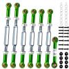 (2026 New Upgrade) 74-112 mm Stainless Steel Turnbuckles/Camber Link with Spacers fit for 1/10 Traxxas 4X4/2WD Slash/Rustler/Stampede/Hoss,Nitro Slash/Rustler,Bandit/VXL RC Car Hops Up Parts(Green) view 1