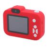 Acouto Compact Camera 1080P HD Dual Lens Small Digital Camera, 2 Inch IPS Screen, 8X Zoom, Cute Compact Camera with Frames, Filters, Games for Travel (Red) view 2