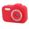Acouto Compact Camera 1080P HD Dual Lens Small Digital Camera, 2 Inch IPS Screen, 8X Zoom, Cute Compact Camera with Frames, Filters, Games for Travel (Red) view 3