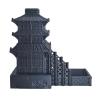 XJPONGC Temple Dice Dice Tower Dungeons and Dragons RPG Tabletop Roleplaying Game Jail DND (Random 7PCS D20 Dice Set Included) (Black) view 3