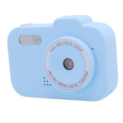 Acouto Compact Camera 1080P HD Dual Lens Small Digital Camera, 2 Inch IPS Screen, 8X Zoom, Cute Compact Camera with Frames, Filters, Games for Travel (Blue)
