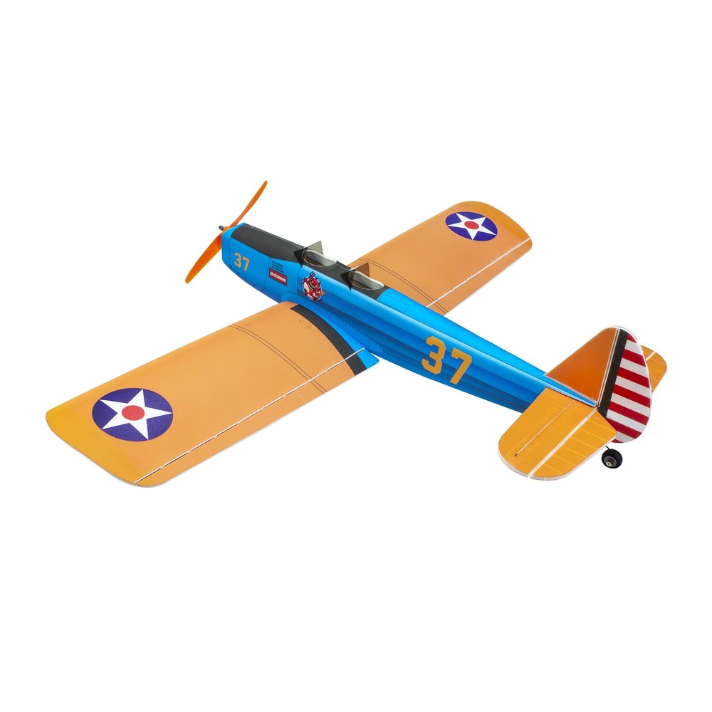 AEORCACC PP Foam RC Plane Model PT-37 Classic Trainer Airplane, 35 inches Wingspan RC Airplane DIY Assembly Kit, Remote Control Aircraft for Beginners E40 (E40 Airframe+Motor+Prop+ESC+Servo)