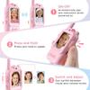 Video walkie-Talkie, 2 Sets of Rechargeable walkie-talkies, Voice Converter, 1000 feet Communication Range, Indoor Entertainment, Camping, Traveling, Boys and Girls' Birthday Gifts (Pink/Pink) view 3