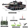 Hitish RC Tank - 2.4Ghz Remote Control Army Tank Toys with Auto Demo Sound Light Smoke - 13 Channel Military Vehicles Model Gift for Kids Adults Boys Age 6-8 9-12, Army Green view 2