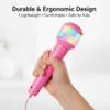 The All-in-One Microphone Toy, 2026 New Toy Microphone for Kids with Stand & Colorful Lights, Got Built-in Music, Echo Effects, Fun and Easy-to-Use, for Little Singers (Blue+Pink) view 3