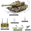 Hitish RC Tank - 2.4Ghz Remote Control Army Tank Toys with Auto Demo Sound Light Smoke - 13 Channel Military Vehicles Model Gift for Kids Adults Boys Age 6-8 9-12, Army Beige view 2