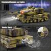 Hitish RC Tank - 2.4Ghz Remote Control Army Tank Toys with Auto Demo Sound Light Smoke - 13 Channel Military Vehicles Model Gift for Kids Adults Boys Age 6-8 9-12, Army Beige view 4