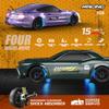 1/43 Scale 2.4G Full Proportional 4WD Mini RC Drift Car with LED Lights, 15KM/H High Speed Remote Control Racing Model, Desktop Drift Car for Adults and Hobbyists - Gyro Version view 4