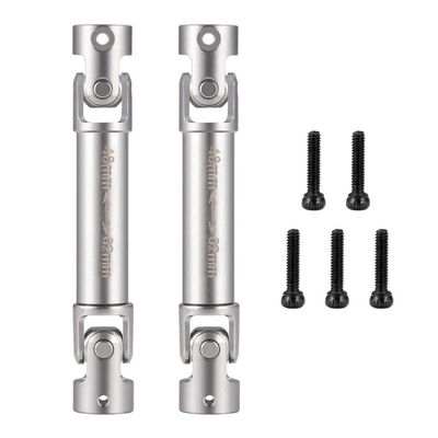 1Pair D Hole Center Drive Shafts Compatible with 1 18 Scale RC Crawler FMS FCX18 LC80 Upgrade Parts Stainless Steel Axle Shafts