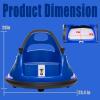 LUIBAS Electric Kids Car Ride On Bumpin Bumper Car for Boys and Girls, 12V Electric Bumper Car Toy Gifts W/Parent Remote Control, 360 Spin, Music and Bright LED Lights, Dark Blue view 2