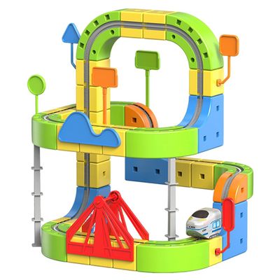 2025 New klick Rail for Magnetic Electric Train Set - 3D Infinity Magic Tracks, Train Toy for Toddlers 2-8, STEM Educational Birthday Gift for Kids