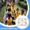 12Pcs Walking Rope for Preschool, Anti-Lost Kids Leash with Plastic Handles for Kindergarten, Daycare, Outdoor Activities view 3