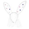 Ywmsfl Adorkable Cartoon Rabbits Pompoms Hair Hoop Eye-catching Headpiece Headwear For Halloween Cosplay Role Play Plush Cosplay Girl Plush Accessory view 1