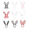 Ywmsfl Adorkable Cartoon Rabbits Pompoms Hair Hoop Eye-catching Headpiece Headwear For Halloween Cosplay Role Play Plush Cosplay Girl Plush Accessory view 3