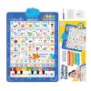 Bilingual Talking Wall Chart for Kids | Audio Wall Alphabet Poster for Kids | English & Spanish Learning Poster with Piano & Songs | Electronic Interactive Alphabet Walls Chart for Boys & Girls view 1